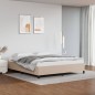 vidaXL Bettgestell Cappuccino-Braun 160x200 cm Kunstleder vidaXL Bettgestell Cappuccino-Braun 160x200 cm Kunstleder