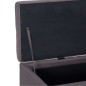 vidaXL Bank mit Staufach 116 cm Taupe Polyester vidaXL Bank mit Staufach 116 cm Taupe Polyester