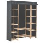 vidaXL Kleiderschrank Grau 135 x 40 x 170 cm Stoff vidaXL Kleiderschrank Grau 135 x 40 x 170 cm Stoff