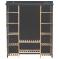 vidaXL Kleiderschrank Grau 135 x 40 x 170 cm Stoff vidaXL Kleiderschrank Grau 135 x 40 x 170 cm Stoff