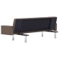 vidaXL Schlafsofa mit Armlehnen Braun Polyester vidaXL Schlafsofa mit Armlehnen Braun Polyester