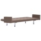 vidaXL Schlafsofa mit Armlehnen Braun Polyester vidaXL Schlafsofa mit Armlehnen Braun Polyester