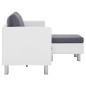 vidaXL 3-Sitzer-Sofa mit Kissen Weiß Kunstleder vidaXL 3-Sitzer-Sofa mit Kissen Weiß Kunstleder