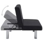 vidaXL Schlafsofa Schwarz Polyester vidaXL Schlafsofa Schwarz Polyester