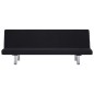 vidaXL Schlafsofa Schwarz Polyester vidaXL Schlafsofa Schwarz Polyester
