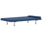 vidaXL Schlafsofa mit zwei Kissen Blau Polyester vidaXL Schlafsofa mit zwei Kissen Blau Polyester