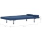 vidaXL Schlafsofa mit zwei Kissen Blau Polyester vidaXL Schlafsofa mit zwei Kissen Blau Polyester