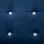 vidaXL 2-Sitzer-Sofa mit Armlehnen Blau Chrom und Samt vidaXL 2-Sitzer-Sofa mit Armlehnen Blau Chrom und Samt