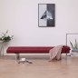 vidaXL Schlafsofa mit 2 Kissen Weinrot Polyester vidaXL Schlafsofa mit 2 Kissen Weinrot Polyester