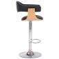 vidaXL Barhocker 2 Stk. Schwarz Bugholz und Kunstleder vidaXL Barhocker 2 Stk. Schwarz Bugholz und Kunstleder
