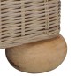 vidaXL 2-Sitzer-Sofa mit Kissen Natur Rattan vidaXL 2-Sitzer-Sofa mit Kissen Natur Rattan