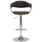 vidaXL Barhocker 2 Stk. Grau Bugholz und Stoff vidaXL Barhocker 2 Stk. Grau Bugholz und Stoff