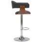 vidaXL Barhocker 2 Stk. Grau Bugholz und Stoff vidaXL Barhocker 2 Stk. Grau Bugholz und Stoff