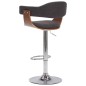 vidaXL Barhocker 2 Stk. Grau Bugholz und Stoff vidaXL Barhocker 2 Stk. Grau Bugholz und Stoff