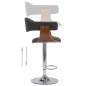 vidaXL Barhocker 2 Stk. Grau Bugholz und Stoff vidaXL Barhocker 2 Stk. Grau Bugholz und Stoff