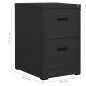 vidaXL Aktenschrank Anthrazit 46x62x72,5 cm Stahl vidaXL Aktenschrank Anthrazit 46x62x72,5 cm Stahl