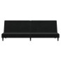 vidaXL Schlafsofa 2-Sitzer Schwarz Samt vidaXL Schlafsofa 2-Sitzer Schwarz Samt
