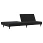 vidaXL Schlafsofa 2-Sitzer Schwarz Samt vidaXL Schlafsofa 2-Sitzer Schwarz Samt