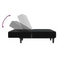 vidaXL Schlafsofa 2-Sitzer Schwarz Samt vidaXL Schlafsofa 2-Sitzer Schwarz Samt
