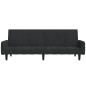 vidaXL Schlafsofa 2-Sitzer Schwarz Samt vidaXL Schlafsofa 2-Sitzer Schwarz Samt