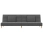vidaXL Schlafsofa 2-Sitzer mit 2 Kissen Hellgrau Stoff vidaXL Schlafsofa 2-Sitzer mit 2 Kissen Hellgrau Stoff