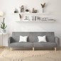 vidaXL Schlafsofa 2-Sitzer Hellgrau Stoff vidaXL Schlafsofa 2-Sitzer Hellgrau Stoff
