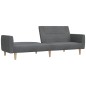 vidaXL Schlafsofa 2-Sitzer Hellgrau Stoff vidaXL Schlafsofa 2-Sitzer Hellgrau Stoff