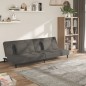 vidaXL Schlafsofa 2-Sitzer mit 2 Kissen Dunkelgrau Samt vidaXL Schlafsofa 2-Sitzer mit 2 Kissen Dunkelgrau Samt