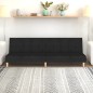 vidaXL Schlafsofa 2-Sitzer Schwarz Stoff vidaXL Schlafsofa 2-Sitzer Schwarz Stoff