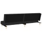 vidaXL Schlafsofa 2-Sitzer Schwarz Stoff vidaXL Schlafsofa 2-Sitzer Schwarz Stoff