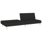 vidaXL Schlafsofa 2-Sitzer Schwarz Stoff vidaXL Schlafsofa 2-Sitzer Schwarz Stoff
