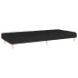 vidaXL Schlafsofa 2-Sitzer Schwarz Stoff vidaXL Schlafsofa 2-Sitzer Schwarz Stoff