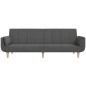 vidaXL Schlafsofa 2-Sitzer mit 2 Kissen Dunkelgrau Stoff vidaXL Schlafsofa 2-Sitzer mit 2 Kissen Dunkelgrau Stoff