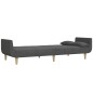 vidaXL Schlafsofa 2-Sitzer mit 2 Kissen Dunkelgrau Stoff vidaXL Schlafsofa 2-Sitzer mit 2 Kissen Dunkelgrau Stoff