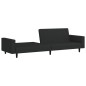vidaXL Schlafsofa 2-Sitzer Schwarz Samt vidaXL Schlafsofa 2-Sitzer Schwarz Samt
