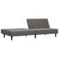 vidaXL Schlafsofa 2-Sitzer Grau Kunstleder vidaXL Schlafsofa 2-Sitzer Grau Kunstleder