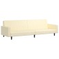 vidaXL Schlafsofa 2-Sitzer Creme Kunstleder vidaXL Schlafsofa 2-Sitzer Creme Kunstleder