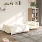 vidaXL Schlafsofa 2-Sitzer Creme Kunstleder vidaXL Schlafsofa 2-Sitzer Creme Kunstleder