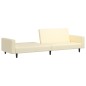 vidaXL Schlafsofa 2-Sitzer Creme Kunstleder vidaXL Schlafsofa 2-Sitzer Creme Kunstleder