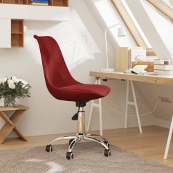 vidaXL Bürostuhl Drehbar Weinrot Stoff