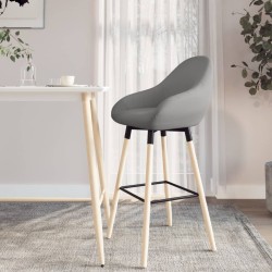 vidaXL Barhocker Hellgrau Stoff