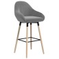 vidaXL Barhocker Hellgrau Stoff vidaXL Barhocker Hellgrau Stoff
