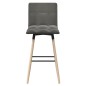 vidaXL Barhocker Hellgrau Stoff vidaXL Barhocker Hellgrau Stoff