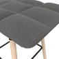 vidaXL Barhocker Hellgrau Stoff vidaXL Barhocker Hellgrau Stoff