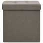 vidaXL Hocker mit Stauraum 2 Stk. Taupe Leinenoptik vidaXL Hocker mit Stauraum 2 Stk. Taupe Leinenoptik