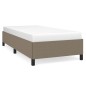 Bettgestell Taupe 100x200 cm Stoff Bettgestell Taupe 100x200 cm Stoff
