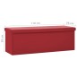 vidaXL Faltbare Sitzbank mit Stauraum Weinrot PVC vidaXL Faltbare Sitzbank mit Stauraum Weinrot PVC