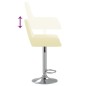 vidaXL Barhocker 2 Stk. Creme Stoff vidaXL Barhocker 2 Stk. Creme Stoff
