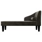 vidaXL Chaiselongue mit Nackenrolle Schwarz Samt vidaXL Chaiselongue mit Nackenrolle Schwarz Samt