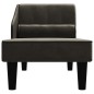 vidaXL Chaiselongue mit Nackenrolle Schwarz Samt vidaXL Chaiselongue mit Nackenrolle Schwarz Samt